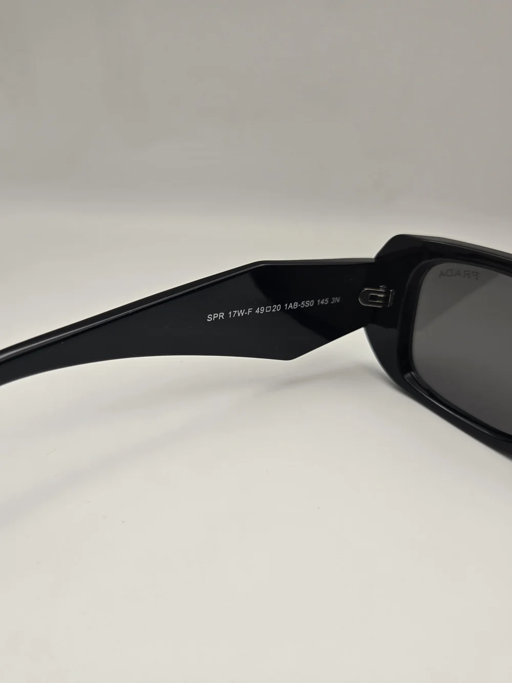 Prada Black Slim Rectangular Women's Sunglasses